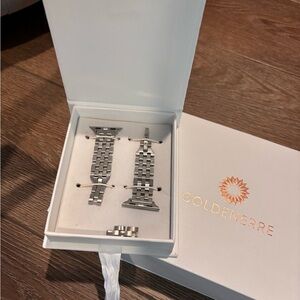 Goldenerre Silver Watch Band Set